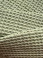 Ткань вафля хлопок "полынь" арт. 357 клетка 12х12 мм | Ellie Fabrics