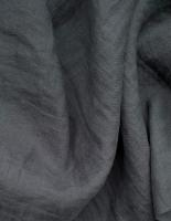 Ткань лён  "антрацит”  с эффектом мятости арт. 1302кр | Ellie Fabrics