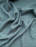 Ткань для шитья. Лён с эффектом мятости "морской” арт. 1401КР | Ellie Fabrics