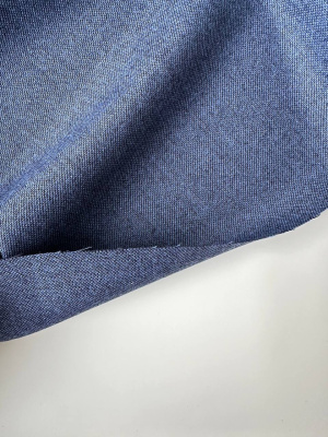 Шерсть костюмная «Синий меланж» арт 60607